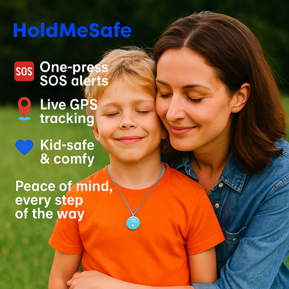 HoldMeSafe SOS GPS Necklace for Kids